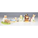 Royal Doulton and Royal Albert Brambly Hedge and Beatrix Potter figures comprising Primrose, Wilfred