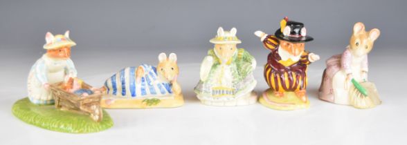 Royal Doulton and Royal Albert Brambly Hedge and Beatrix Potter figures comprising Primrose, Wilfred