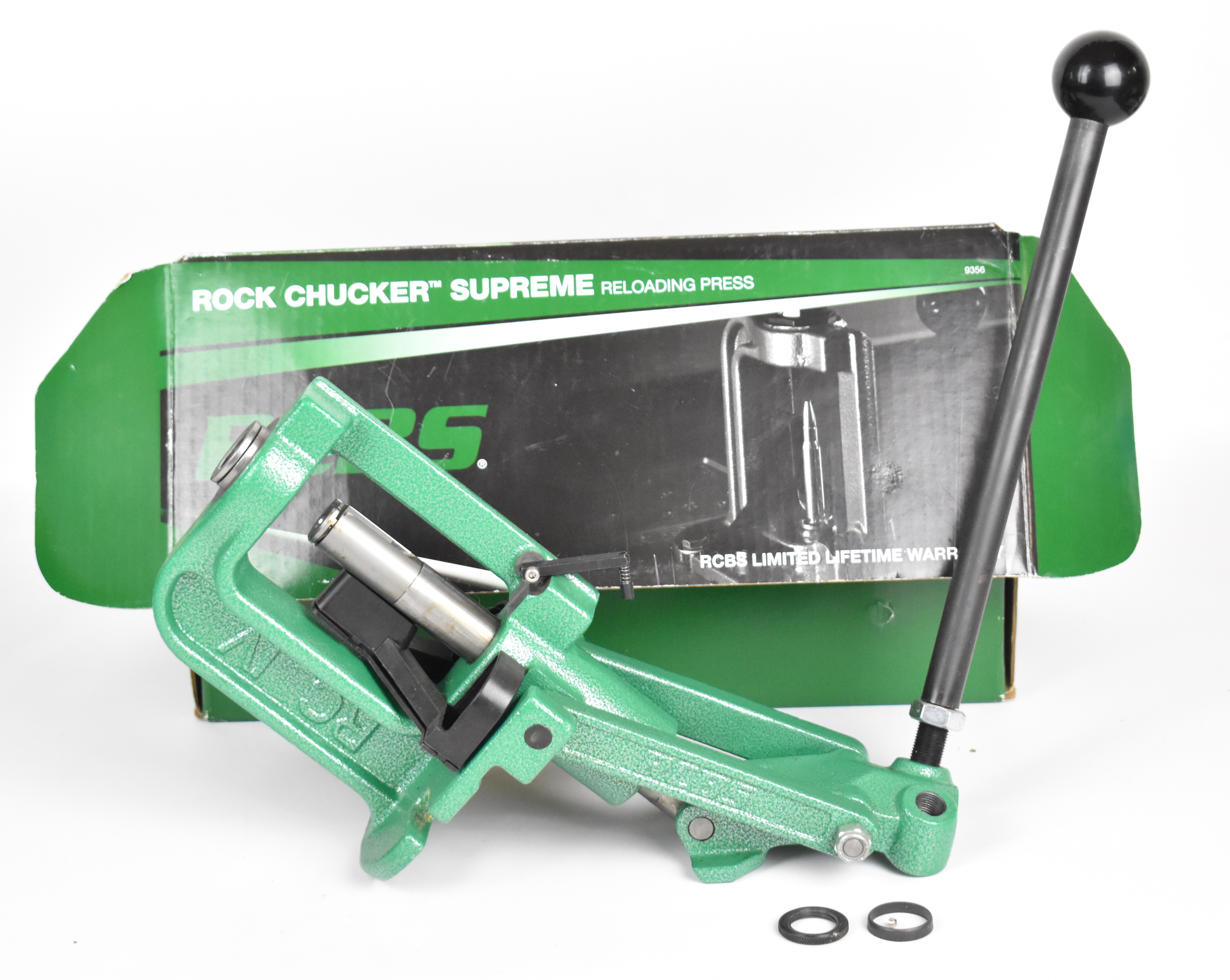 RCBS Rock Chucker Supreme shotgun or rifle cartridge re-loading press, 9356, in original box.