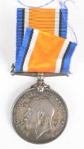 British Army WW1 War Medal named to 24382 Pte J Smith, Cameron Highlanders