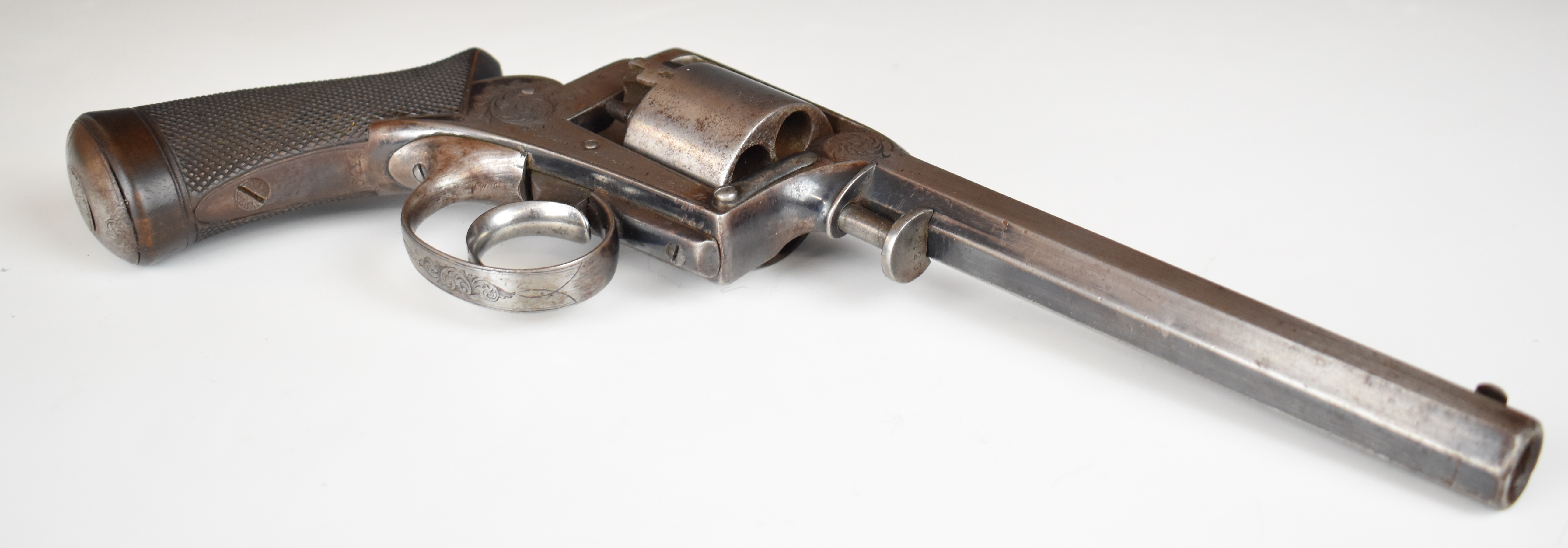 Deane Adams and Deane 54 bore five-shot semi-hammerless revolver with engraved trigger guard and - Bild 5 aus 19