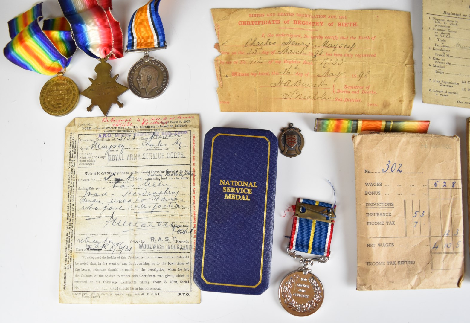 British Army WW1 medal trio comprising 1914/1915 Star, War Medal and Victory Medal named to 38207 - Image 11 of 11
