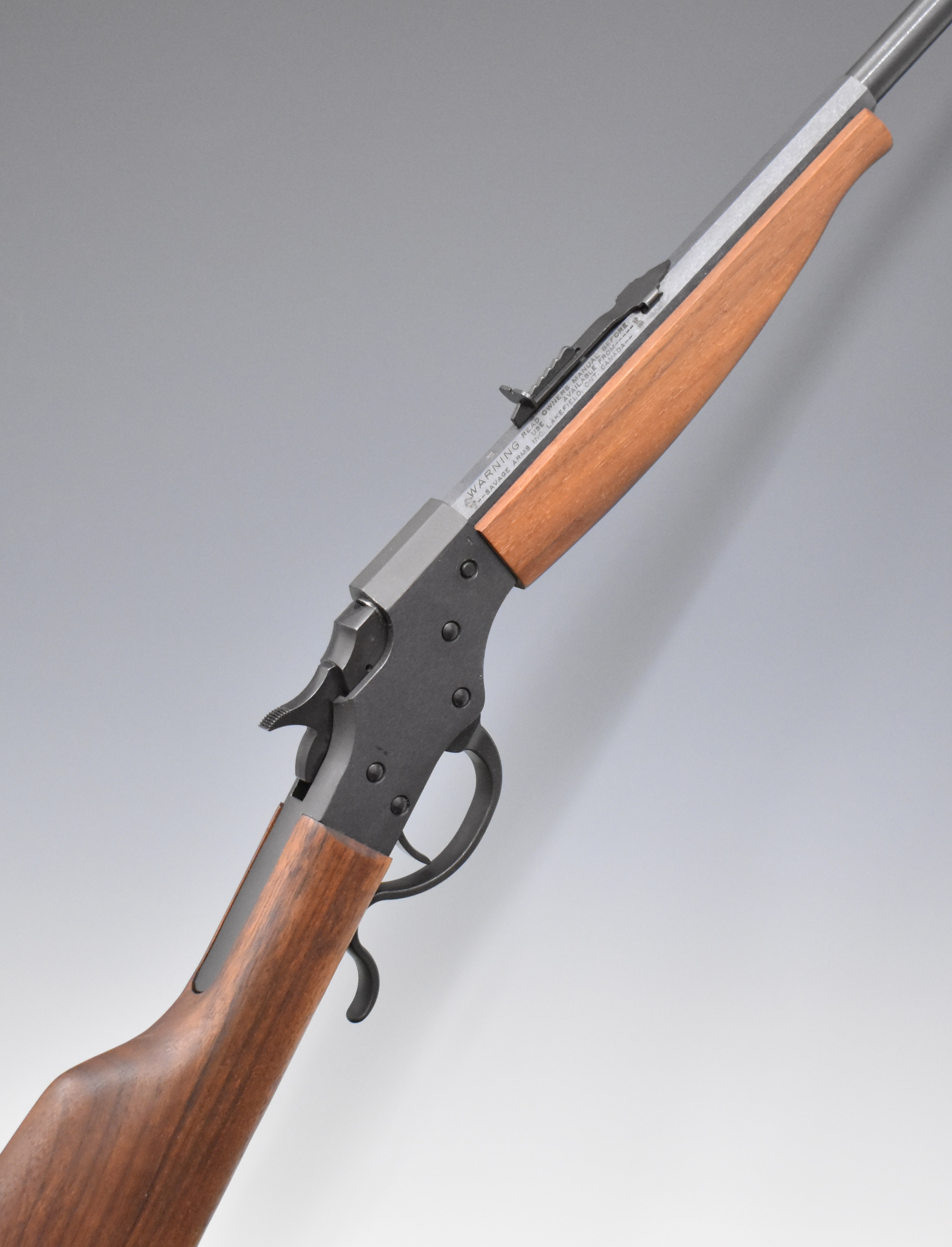 Savage Stevens Favorite Model 30 .22 underlever-action rifle with adjustable sights and 21 inch
