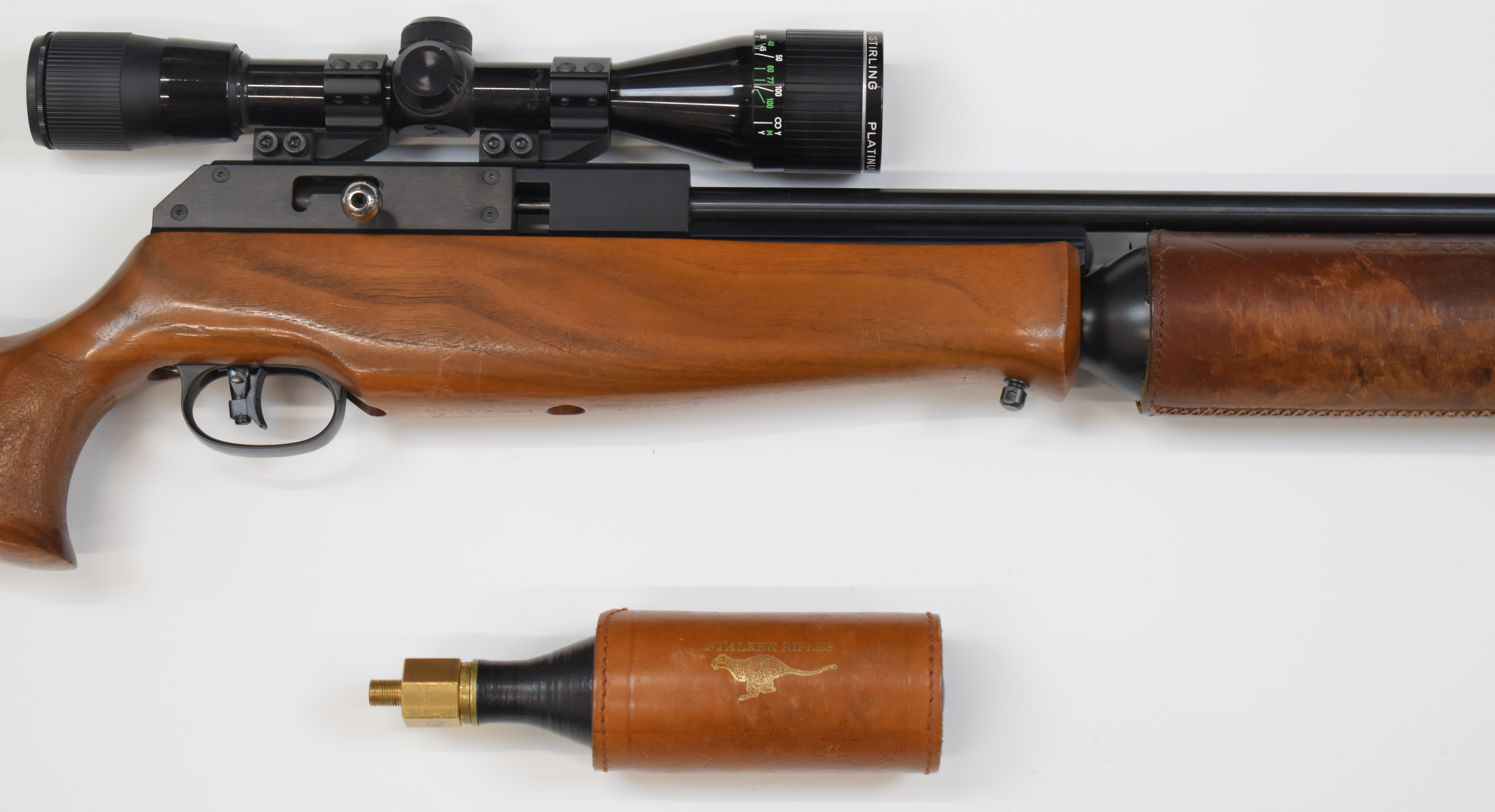 Stalker Rifles Tiger Ten BSA Super Ten style .22 FAC PCP air rifle with textured semi-pistol grip, - Image 4 of 9