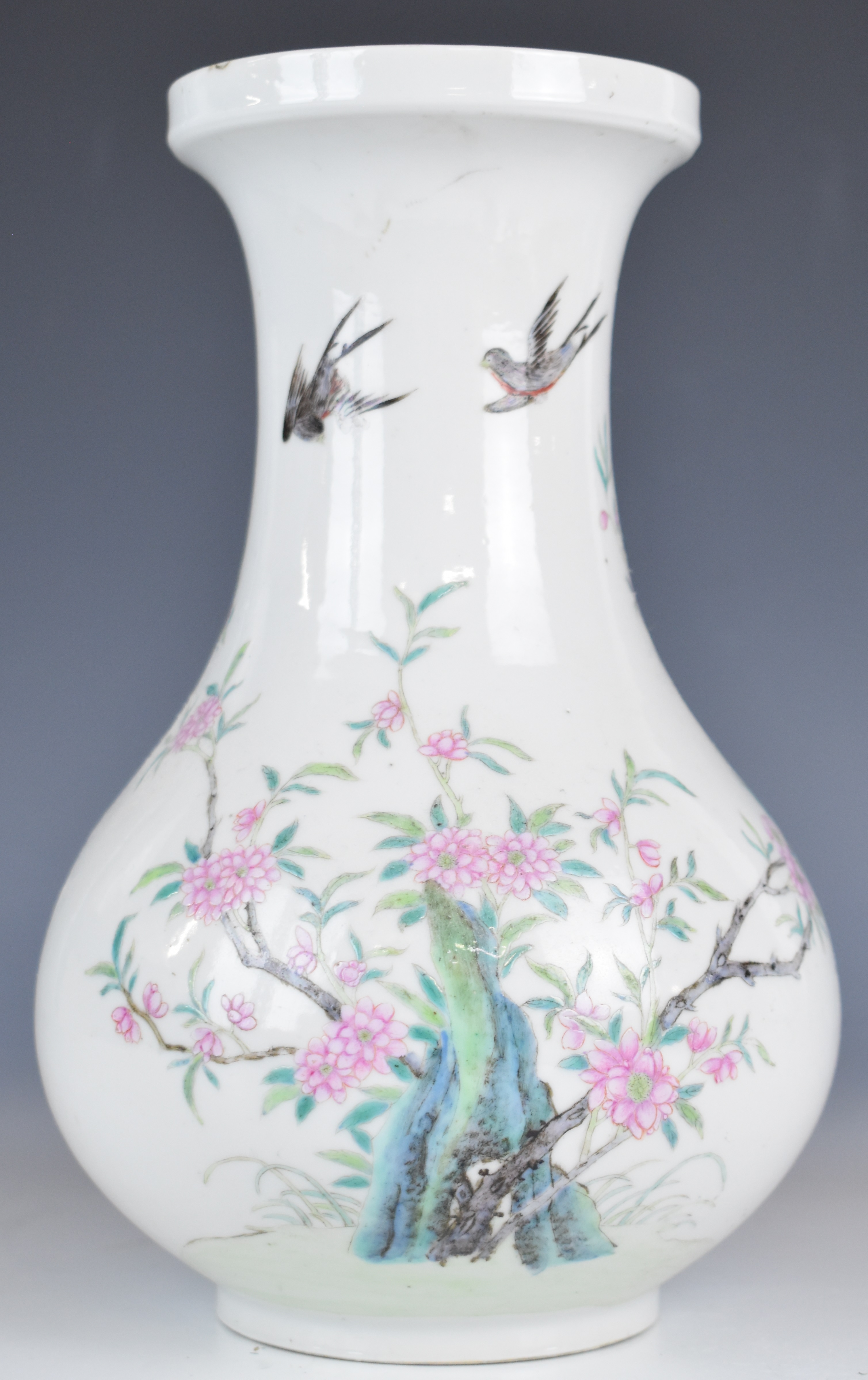 Three Japanese Kutani vases and a Chinese vase, tallest 23cm - Image 17 of 18