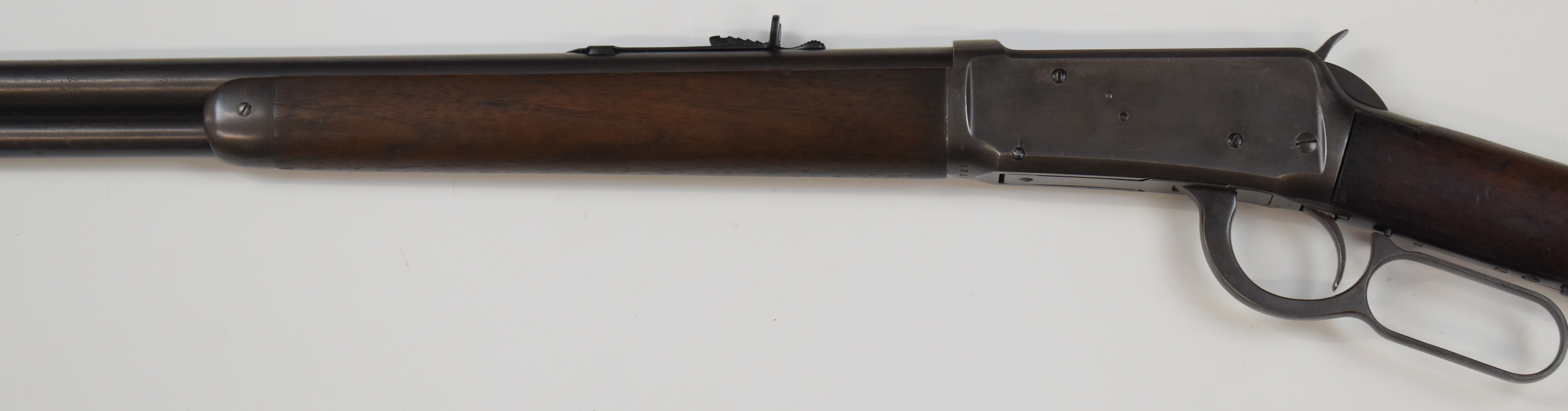 Winchester Model 1894 .32-40 underlever repeating rifle with adjustable sights, steel butt plate and - Image 8 of 20