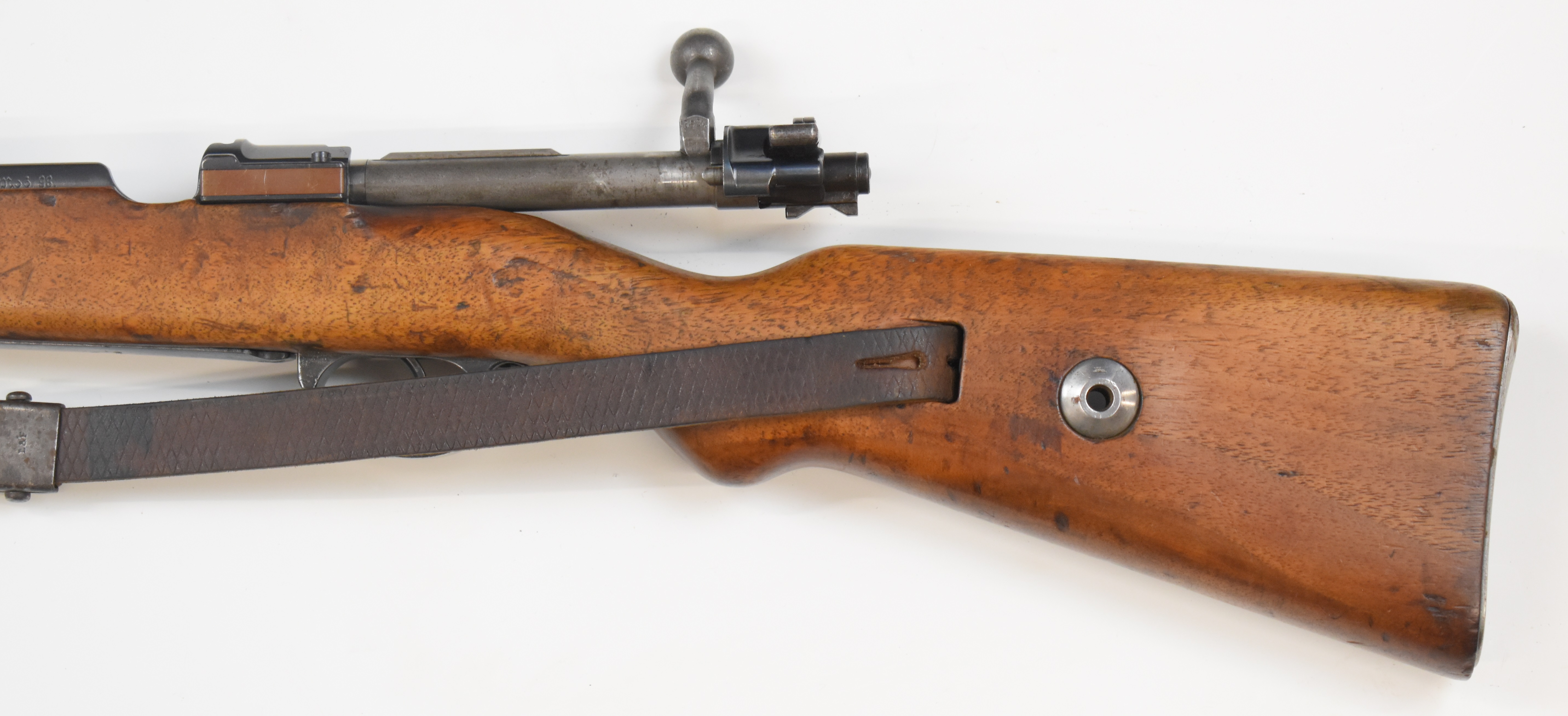 German Mauser Model K98 7.92 bolt-action rifle with receiver stamped '27 1940', adjustable sights, - Image 7 of 9