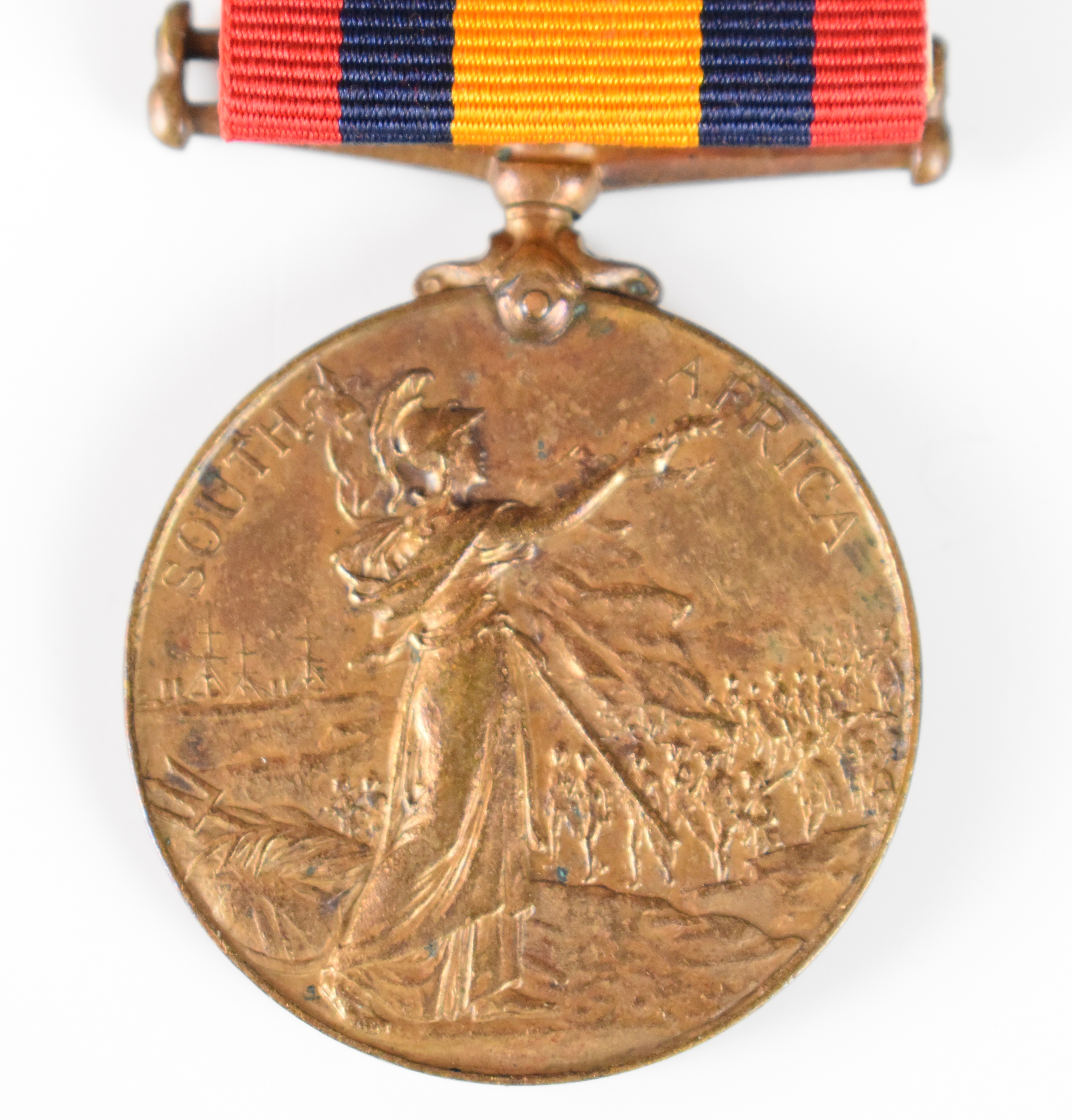 Queen's South Africa Medal in bronze, named to 657 Bhisti (Water Carrier) Gulam Muhamed, S & T Corps - Image 3 of 5