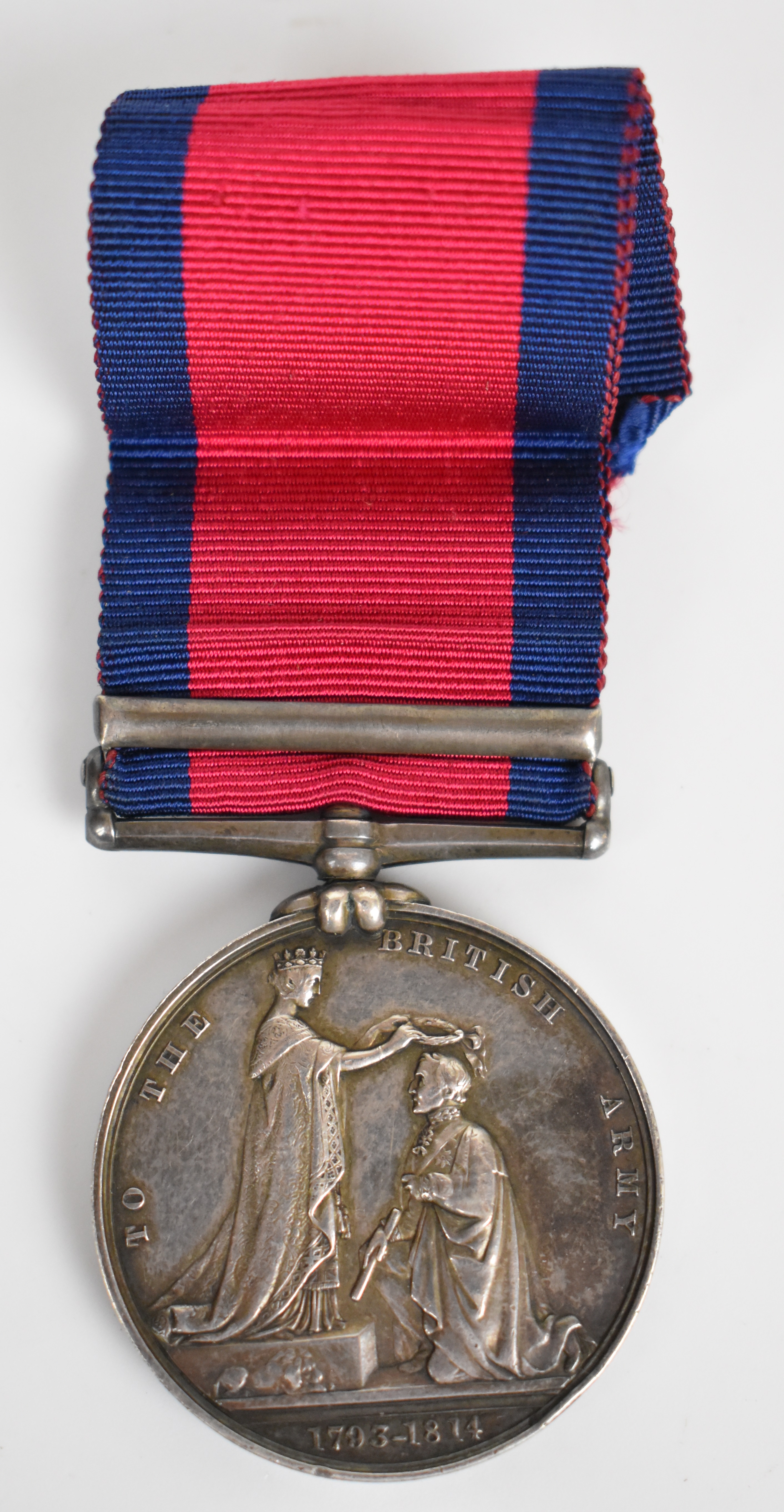 Military General Service Medal with clasp for Salamanca named to Thomas Bainbridge, 68th Foot - Image 2 of 4