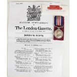 British Army WW1 Lancashire Fusiliers Military Medal named to 16671 Lance Sgt / Acting Sgt J