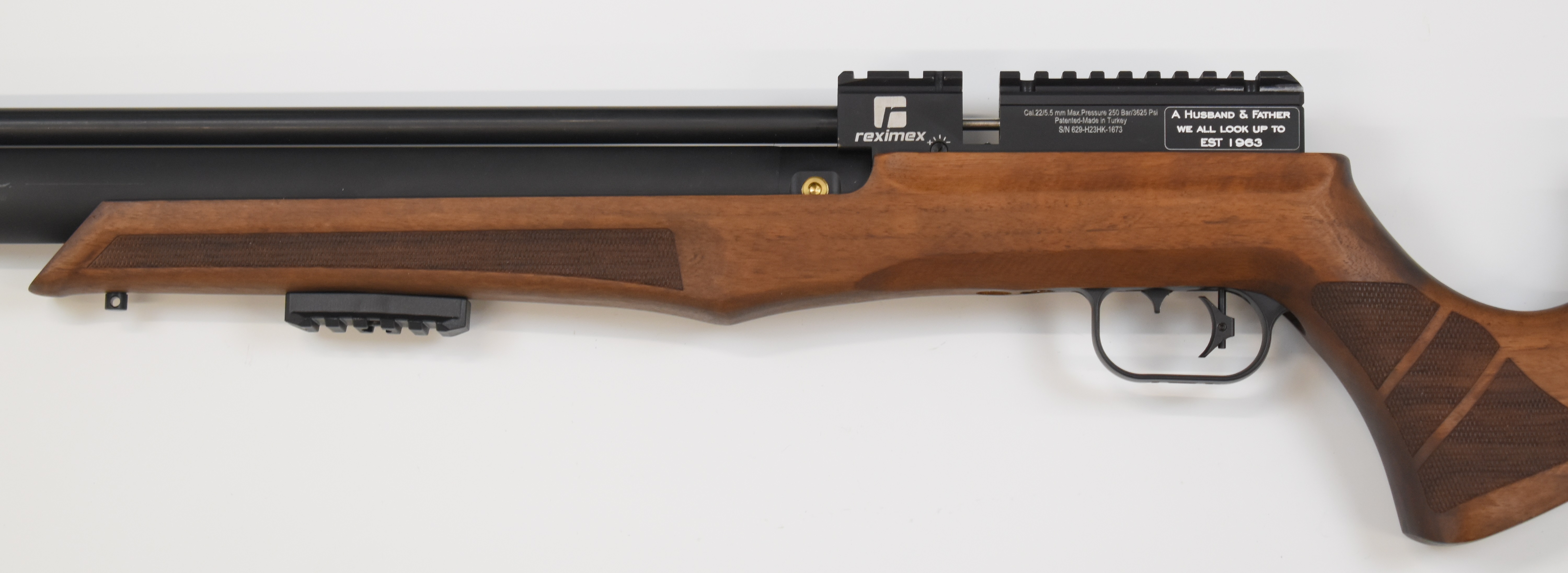 Reximex LYRA .22 PCP air rifle with chequered semi-pistol grip, adjustable trigger, 12-shot magazine - Image 9 of 12