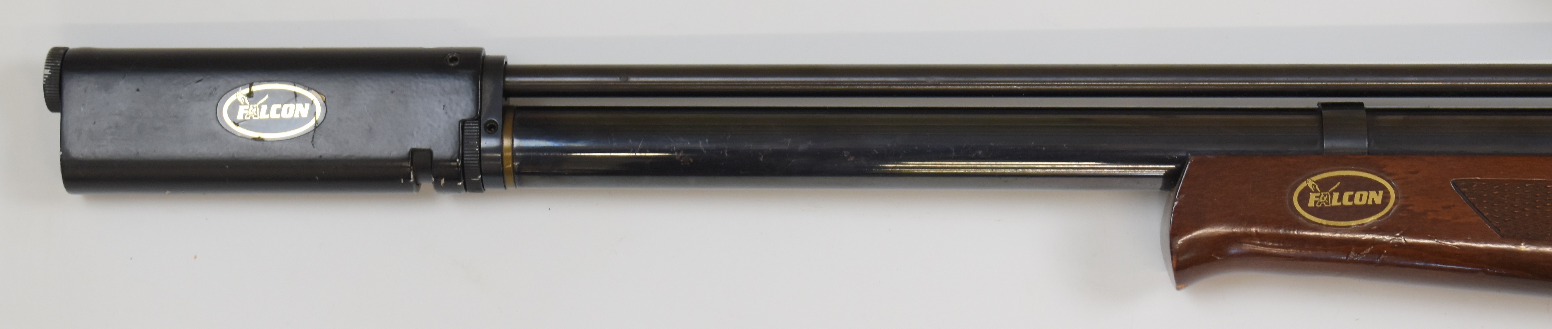 Titan/ Falcon .22 bolt-action PCP air rifle, probably by John Bowkett, with two 8-shot magazines, - Image 9 of 10