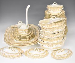 Royal Crown Derby dinner service including tureens, dinner plates and graduated meat plates,
