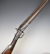 William Leech & Son of Chelmsford 28 bore side by side hammer action shotgun with named and engraved