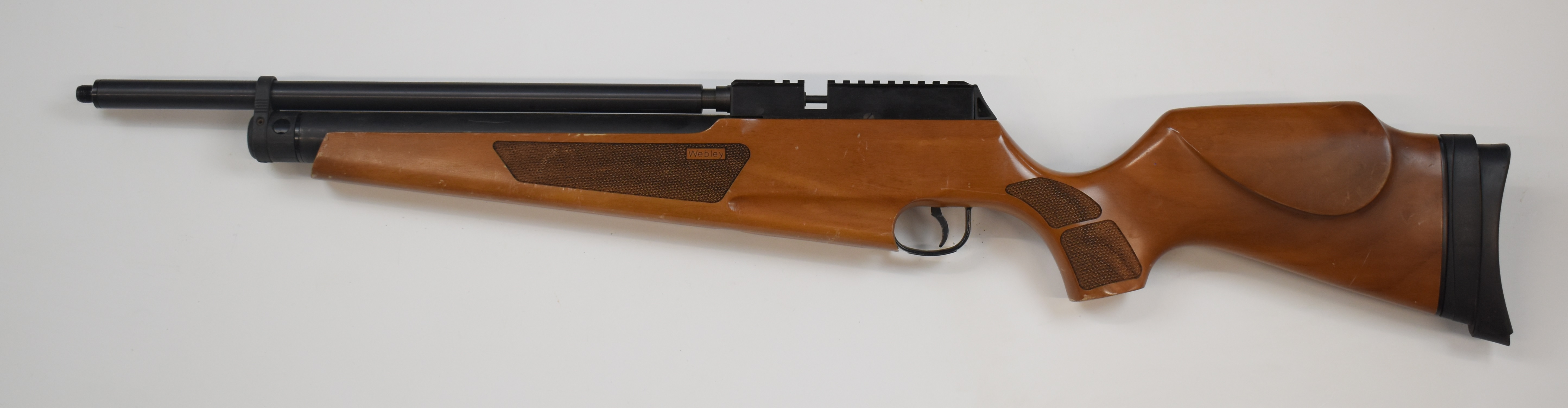 Webley Raider Classic .22 PCP air rifle with textured semi-pistol grip and forend, raised cheek - Image 7 of 10