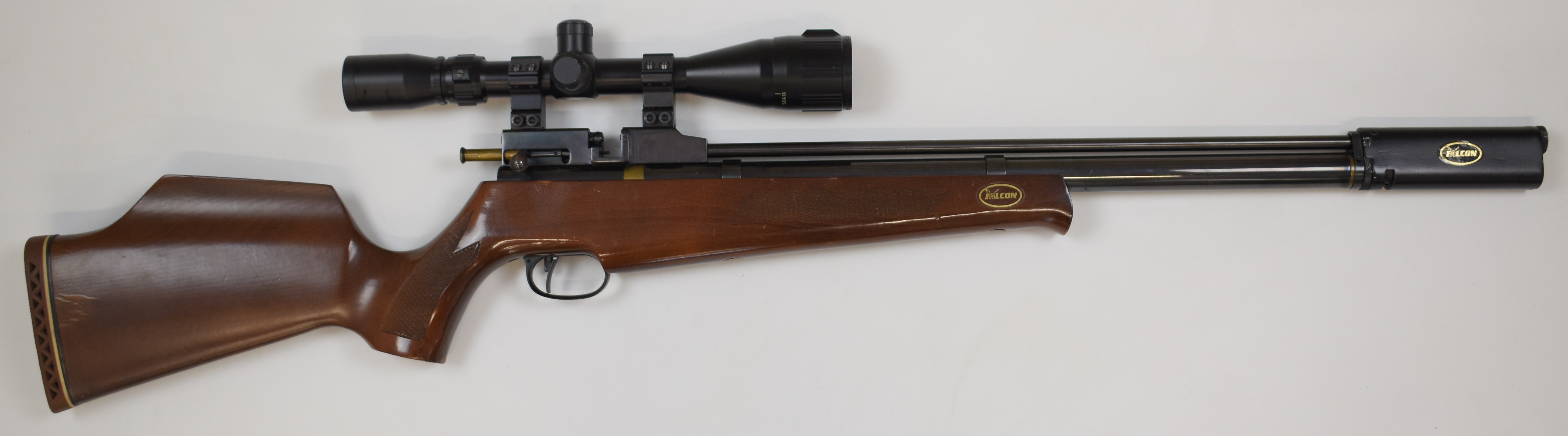 Titan/ Falcon .22 bolt-action PCP air rifle, probably by John Bowkett, with two 8-shot magazines, - Image 2 of 10