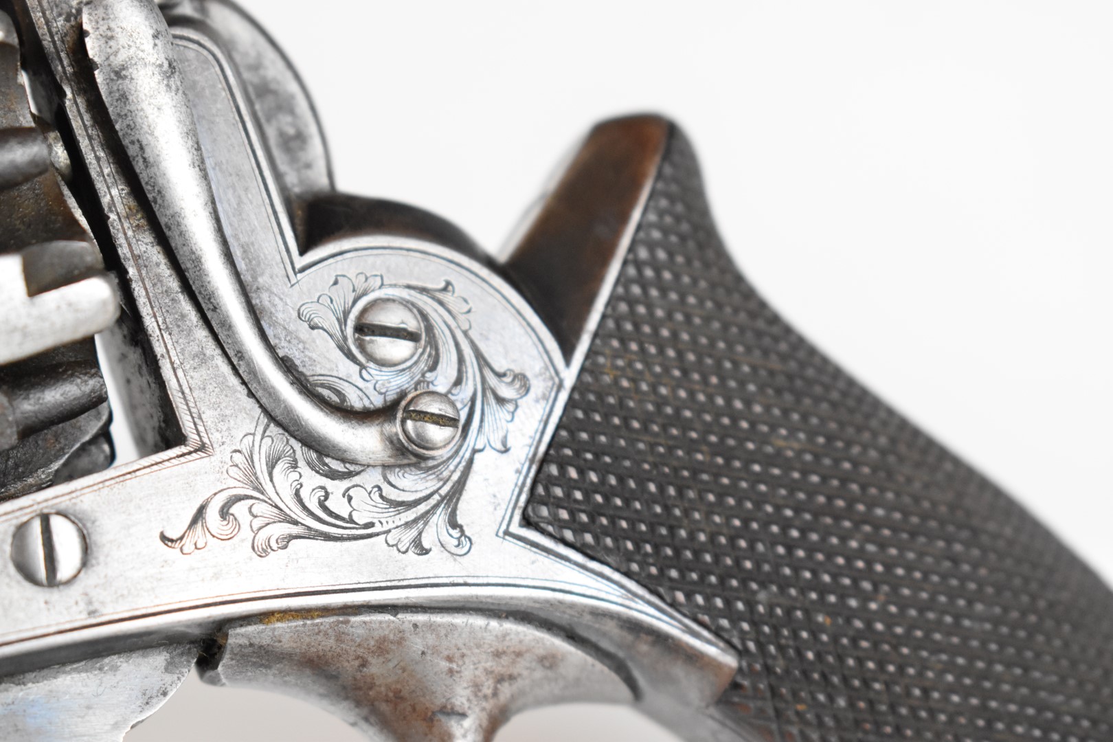 Deane Adams and Deane 54 bore five-shot semi-hammerless revolver with engraved trigger guard and - Bild 15 aus 19