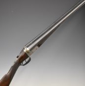 William Evans 12 bore side by side ejector shotgun with named and engraved locks, engraved