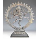 Indian bronze figure of Nataraja Lord of the Dance, height 42cm