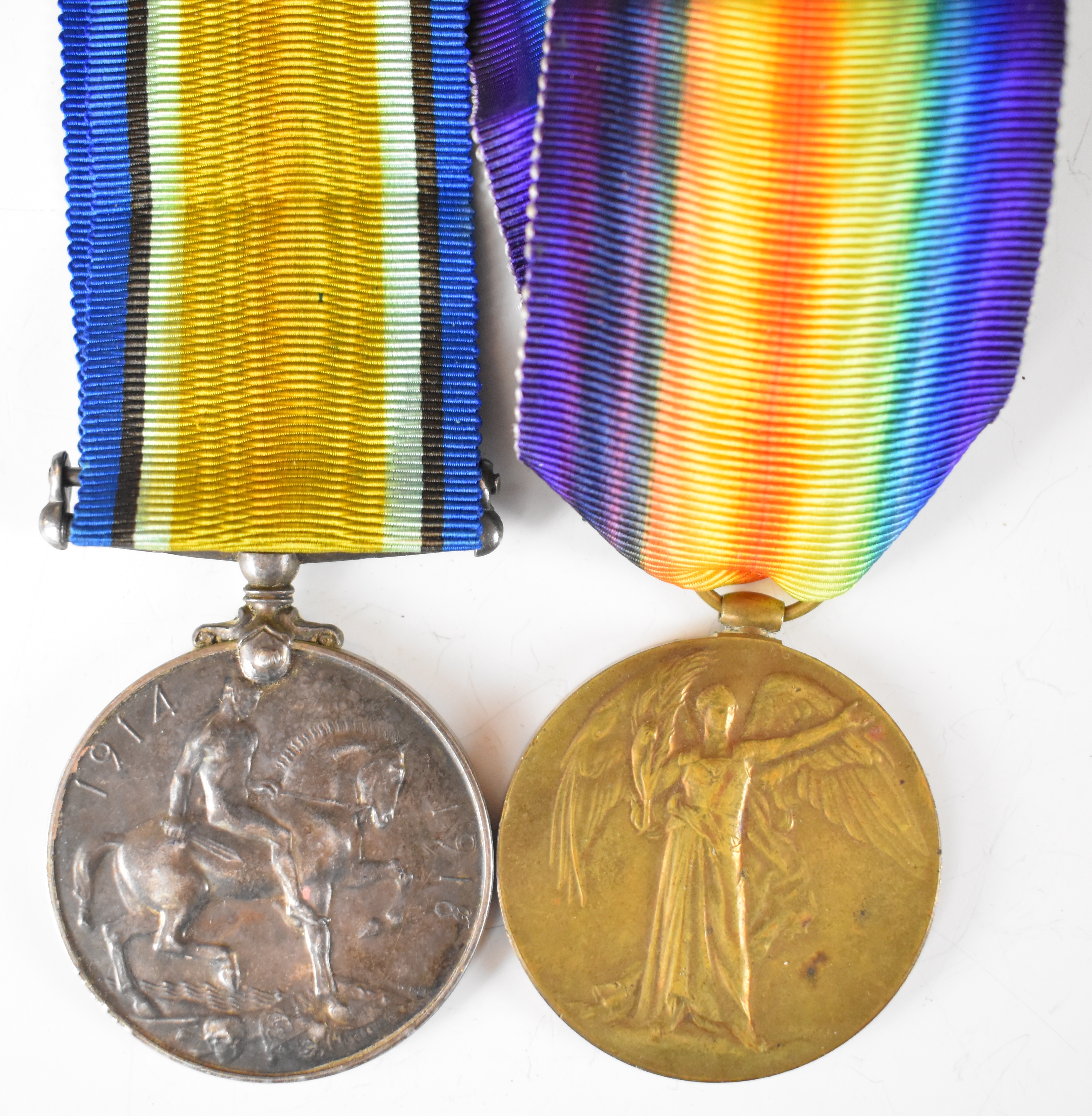 South Africa WW1 killed in action medal pair comprising War Medal and Victory Medal, named to Pte - Image 3 of 5