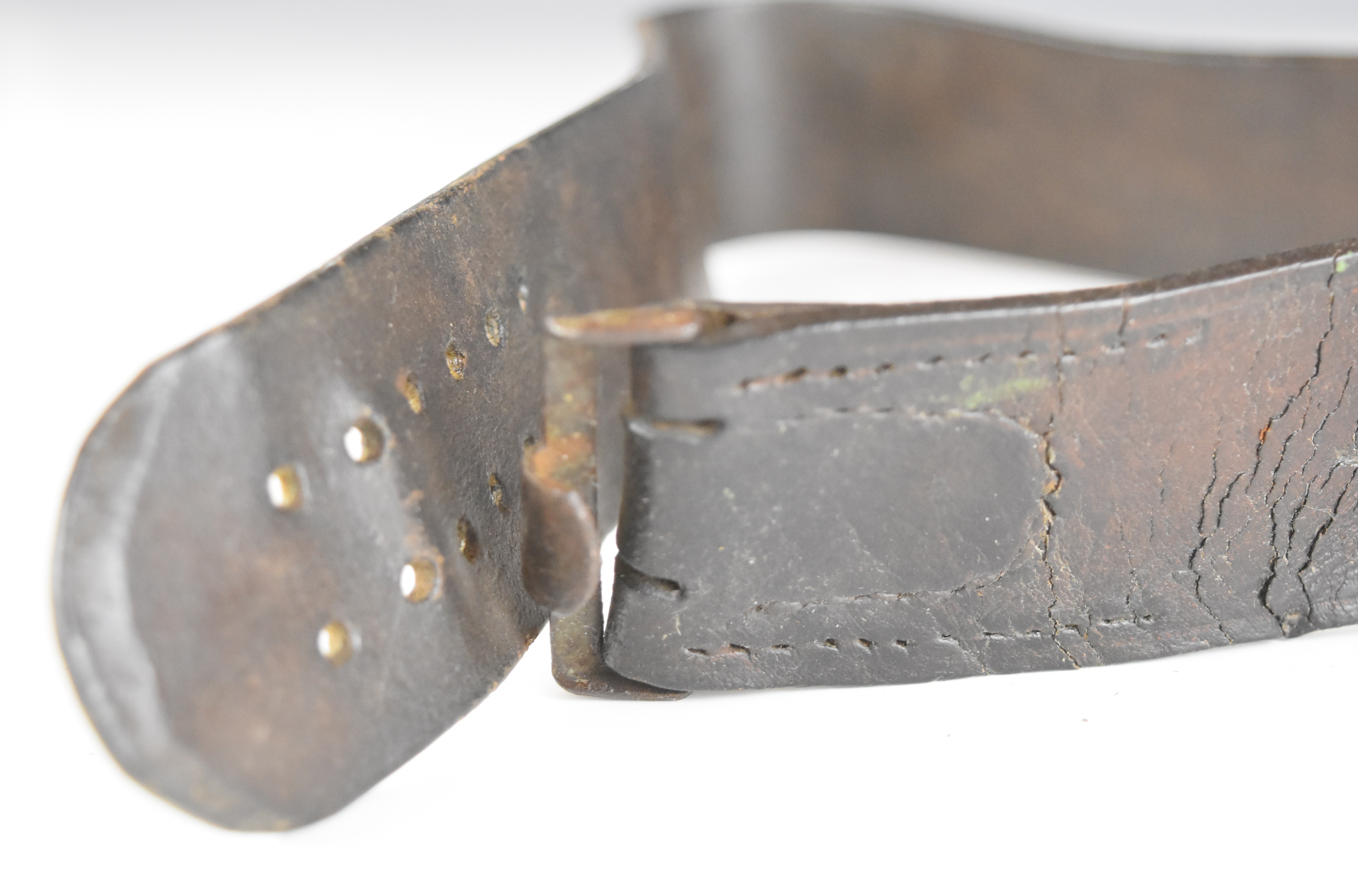 German WW2 Nazi Third Reich belt buckle and belt - Image 3 of 4