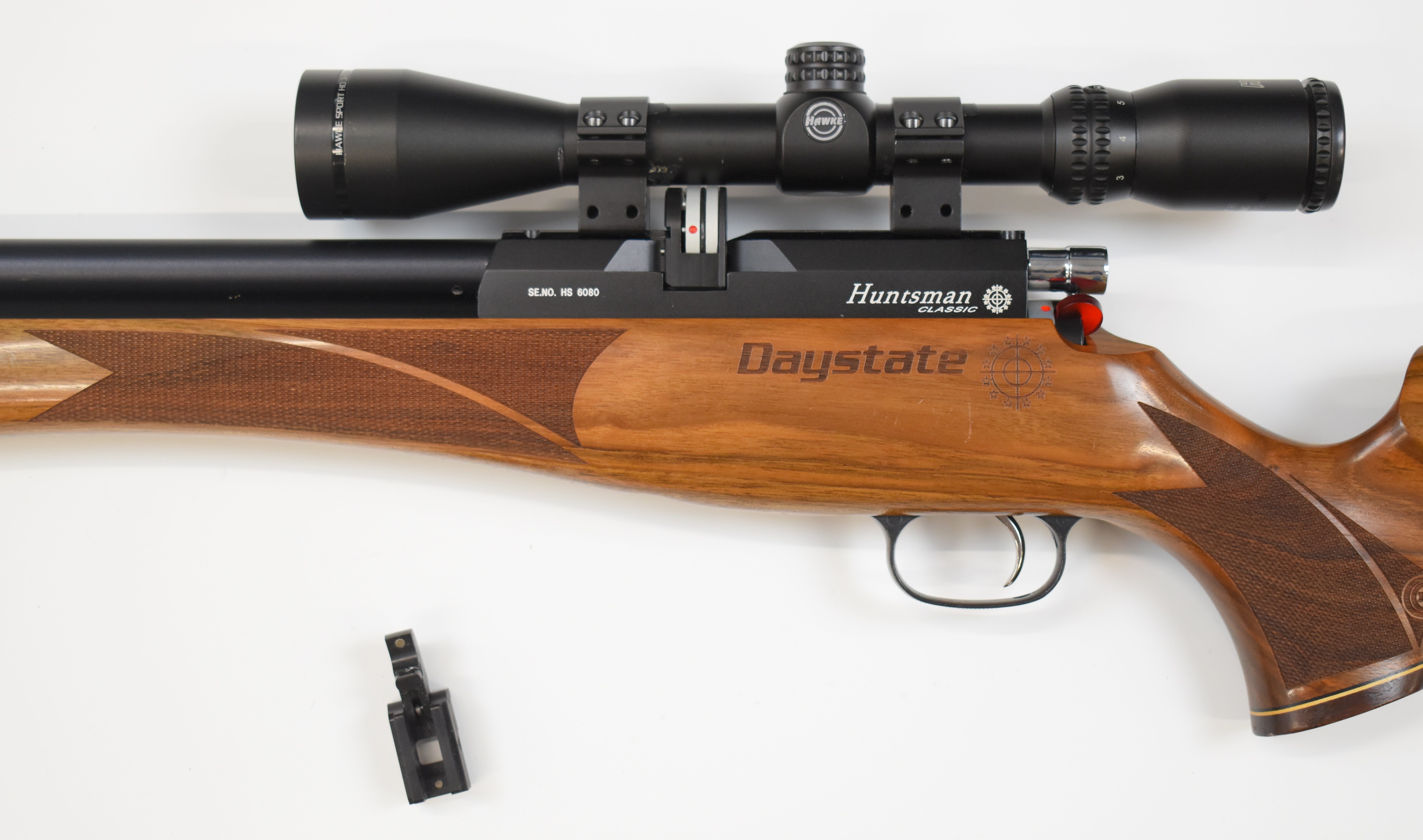 Daystate Huntsman Classic .177 PCP air rifle with monogrammed and chequered semi-pistol grip, - Image 8 of 9