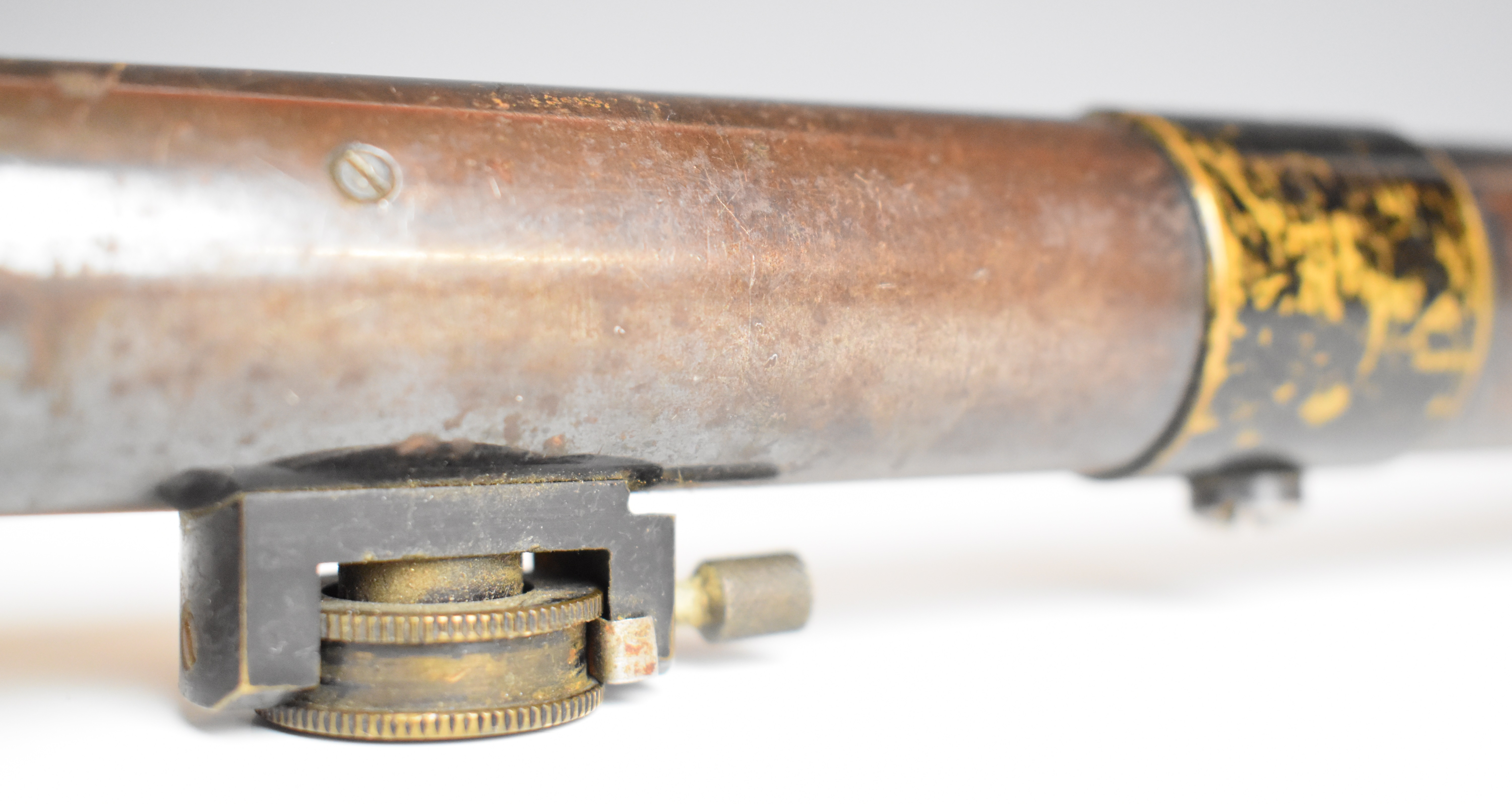 WWI Aldis Brothers of Liverpool L185 Lee-Enfield adjustable sniper rifle scope stamped 'ALDIS L. 185 - Image 5 of 6