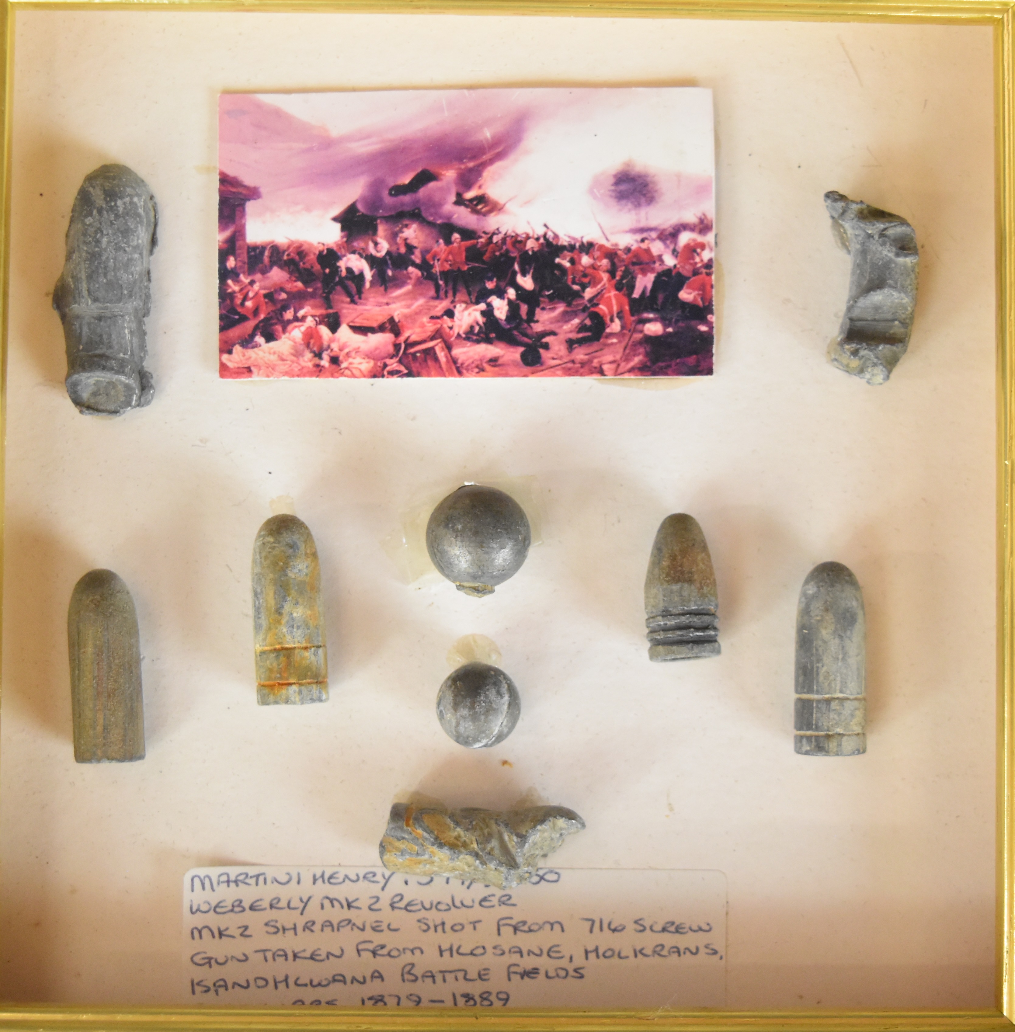 Small collection of musket and cannon balls including a mounted display of nine items with - Image 4 of 8