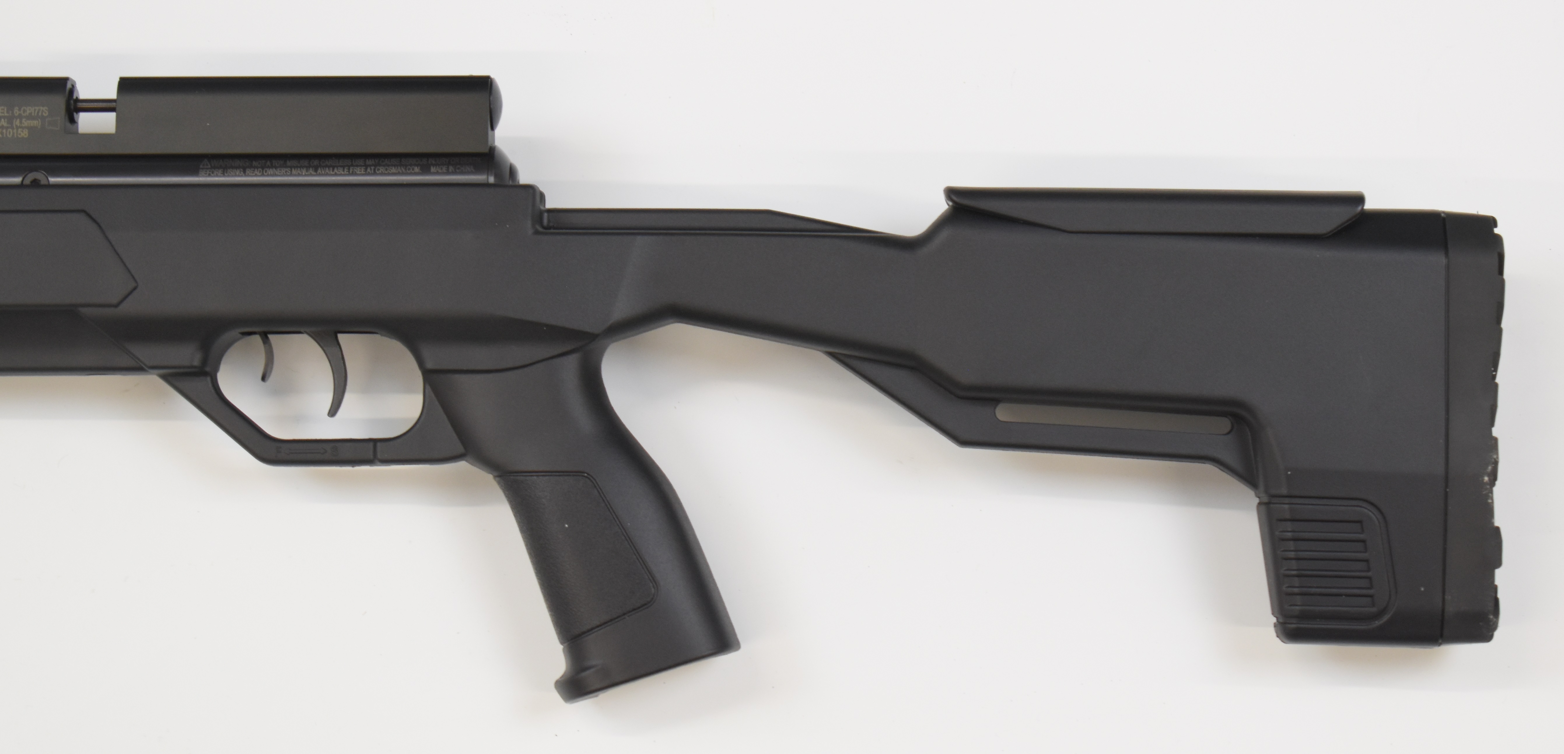 Crosman Icon Model 6-CP177S .177 PCP air rifle with composite stock, textured pistol grip and - Image 7 of 9
