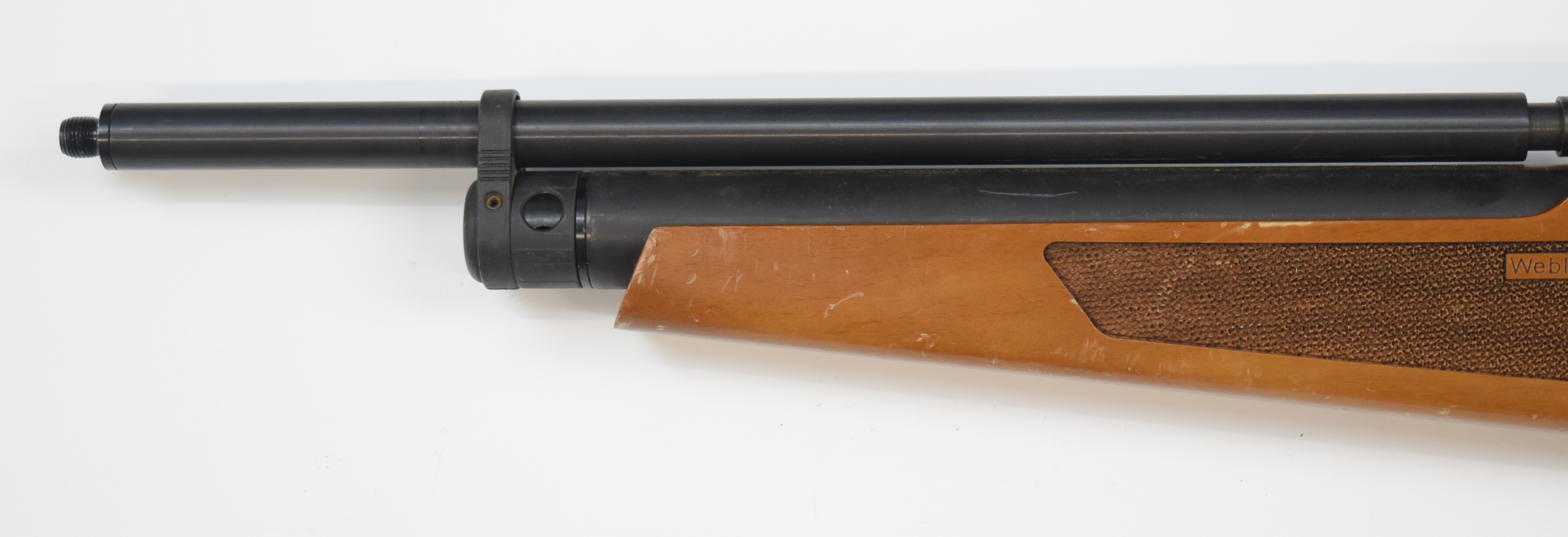 Webley Raider Classic .22 PCP air rifle with textured semi-pistol grip and forend, raised cheek - Image 10 of 10
