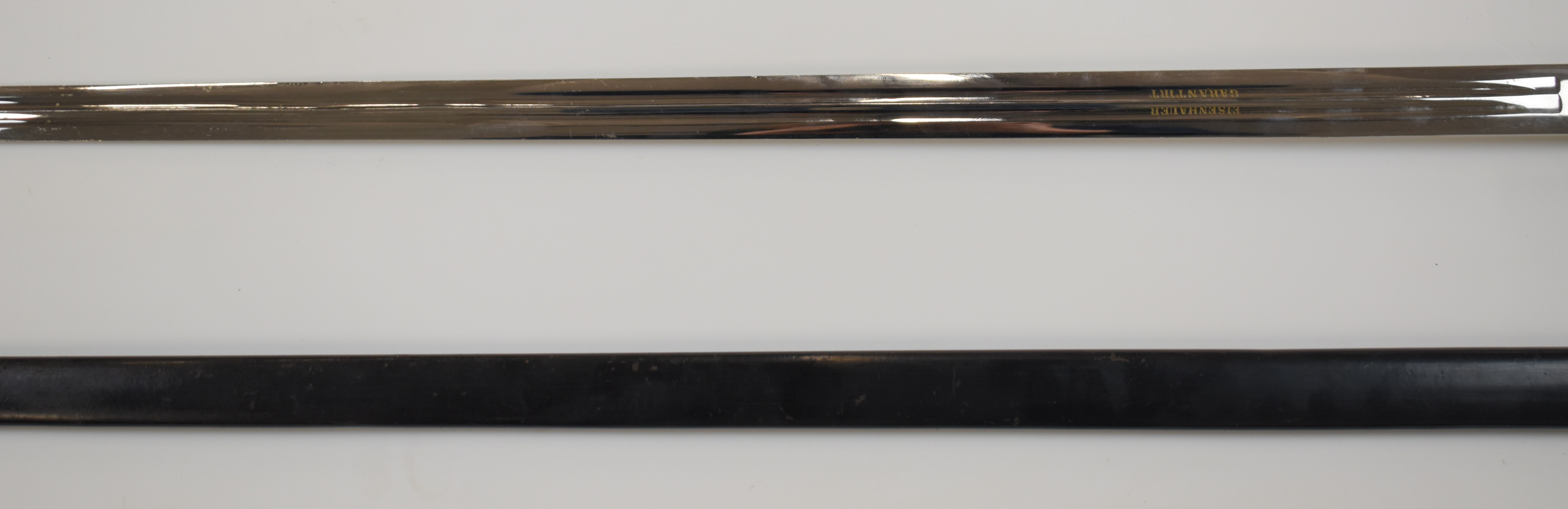 Imperial Germany 1867 pattern sword with coat of arms motif, folding guard, cypher under crown to - Image 8 of 14