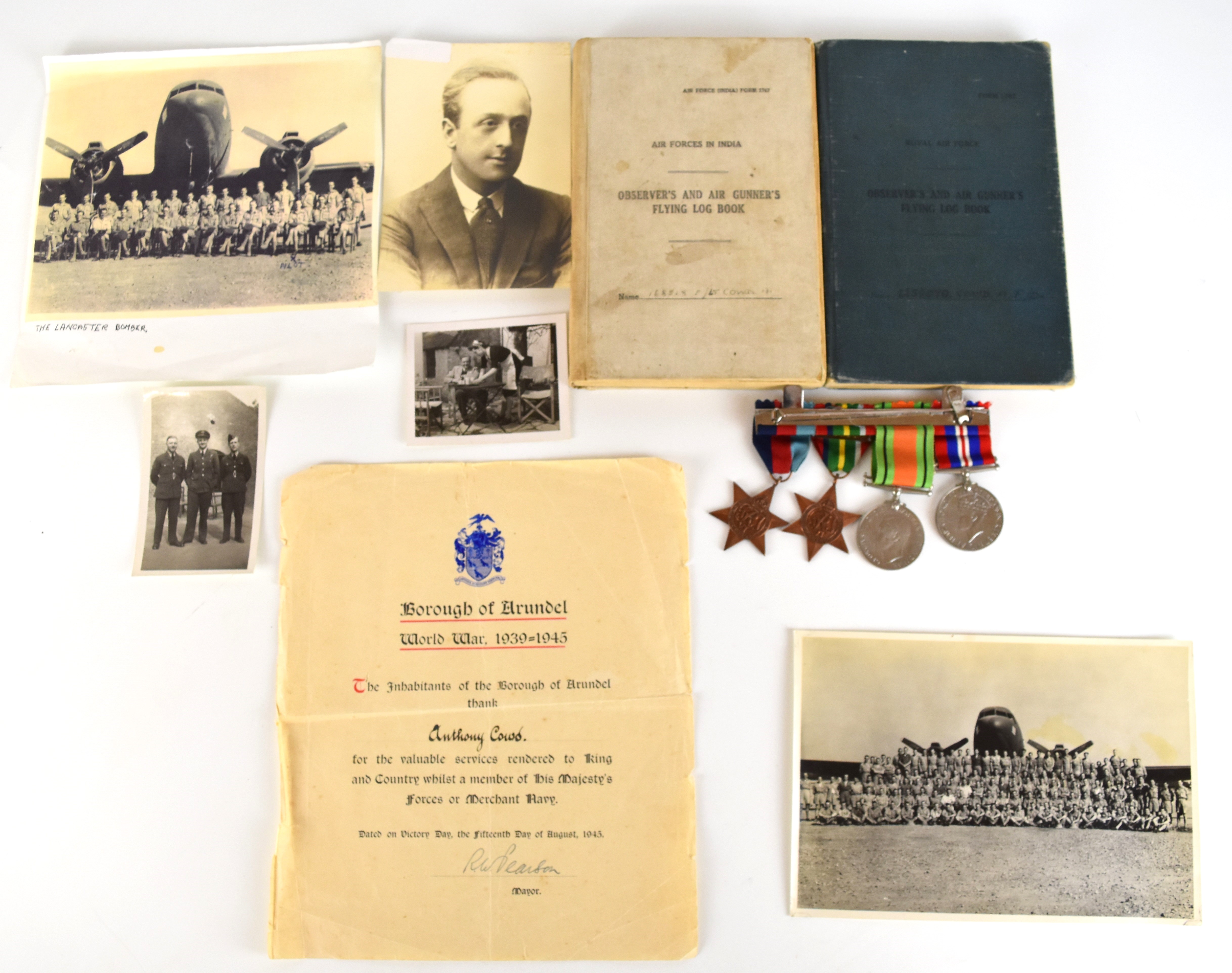 Royal Air Force WW2 medals comprising 1939/1945 Star, Pacific Star with clasp for Burma, Defence - Image 3 of 16