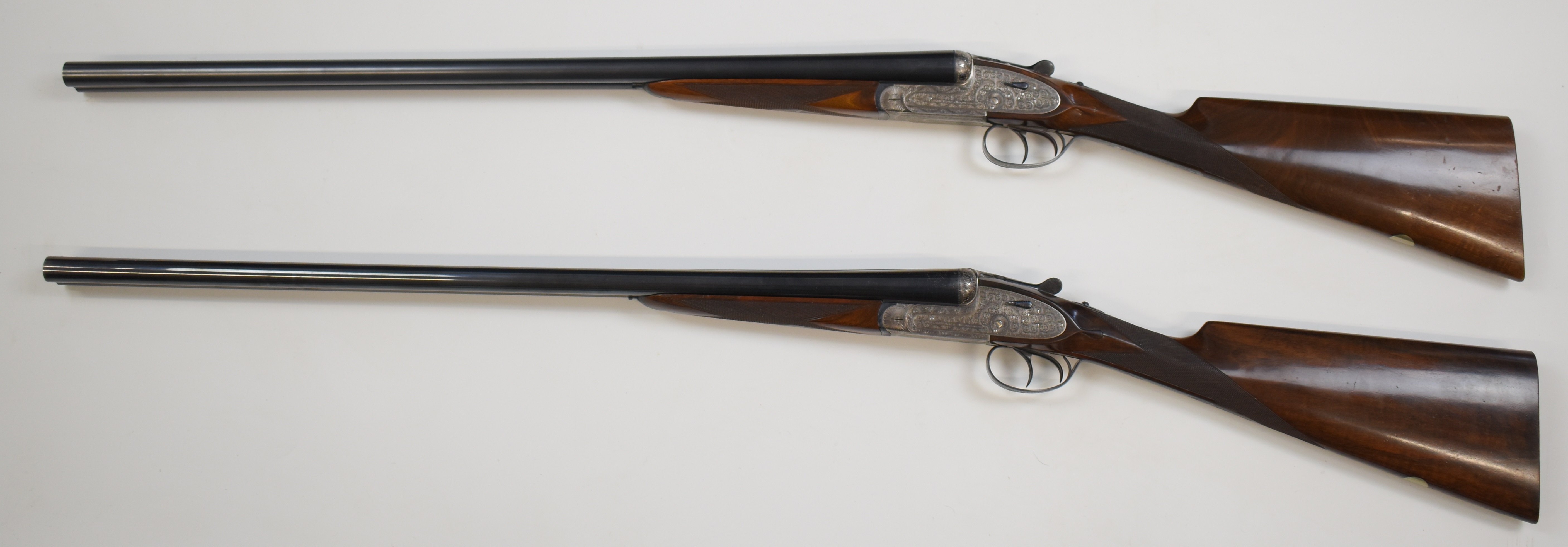 Pair of AYA No 2 12 bore sidelock side by side ejector shotguns each with hand detachable locks, all - Image 8 of 30