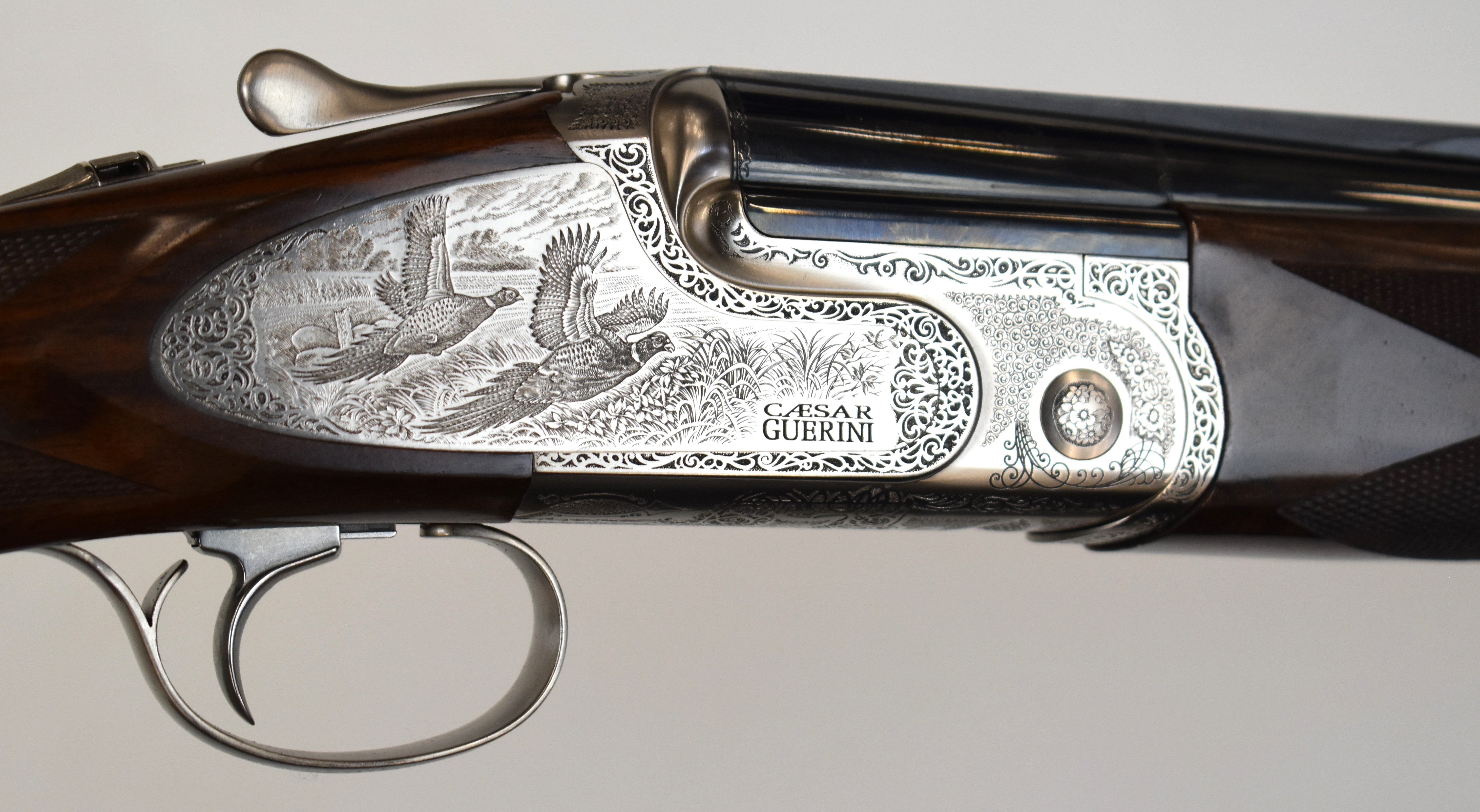 Caesar Guerini Magnus Deluxe Game 12 bore over and under ejector shotgun with engraved scenes of - Image 14 of 18
