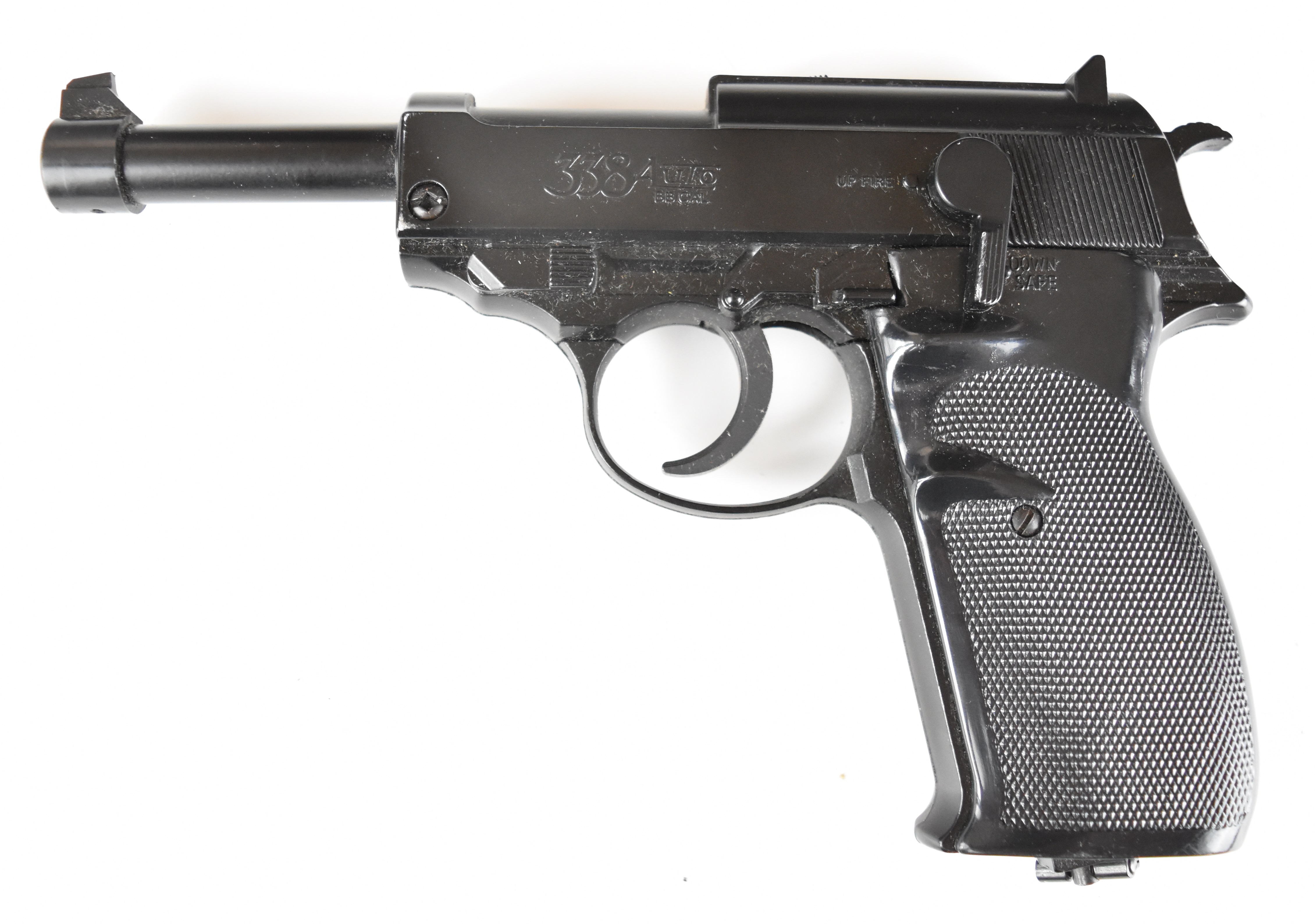 Two CO2 air pistols Daisy Model 2003 35-shot repeater .177 with chequered composite grips and - Image 2 of 14