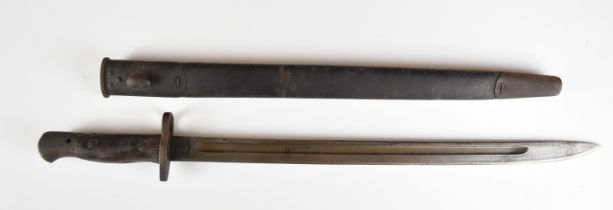 British WW1 1907 pattern bayonet by Sanderson dated 1919, with good stamps to ricasso and WG (
