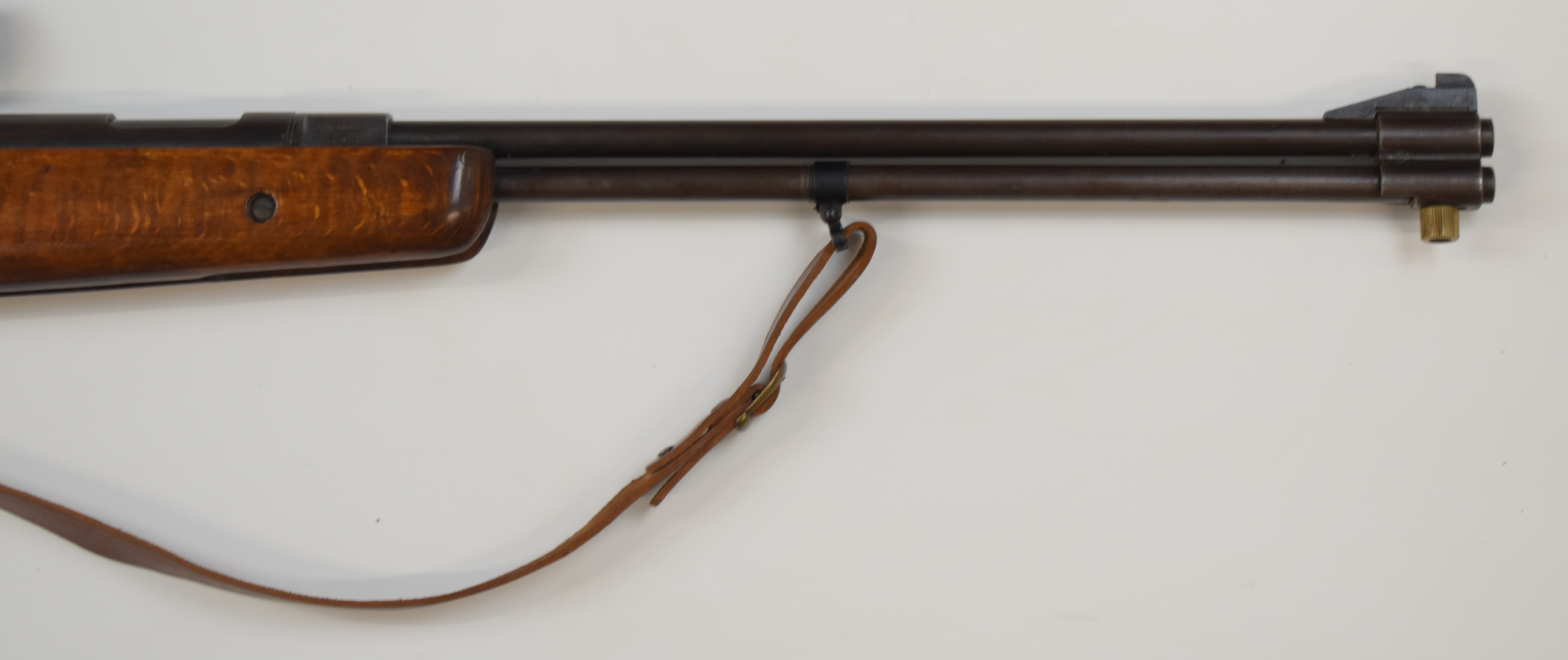 Weirauch HW77 .22 underlever air rifle with chequered semi-pistol grip, raised cheek piece, - Image 5 of 9