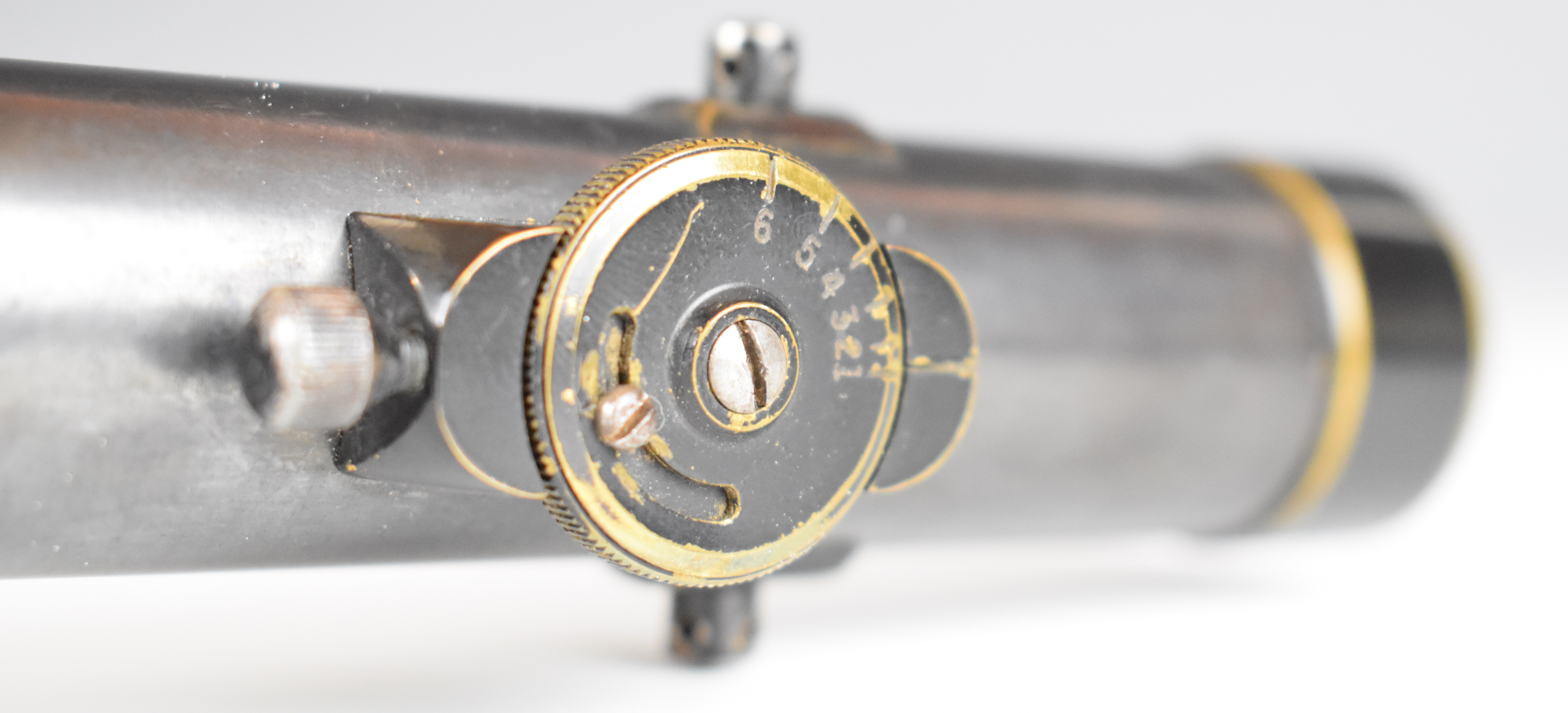 WWI Periscopic Prism Company Ltd of London Lee-Enfield adjustable sniper rifle scope, 31.3cm long. - Image 6 of 7
