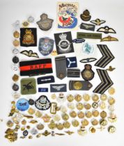 Collection of approximately 80 Royal Air Force badges and insignia both metal and cloth including