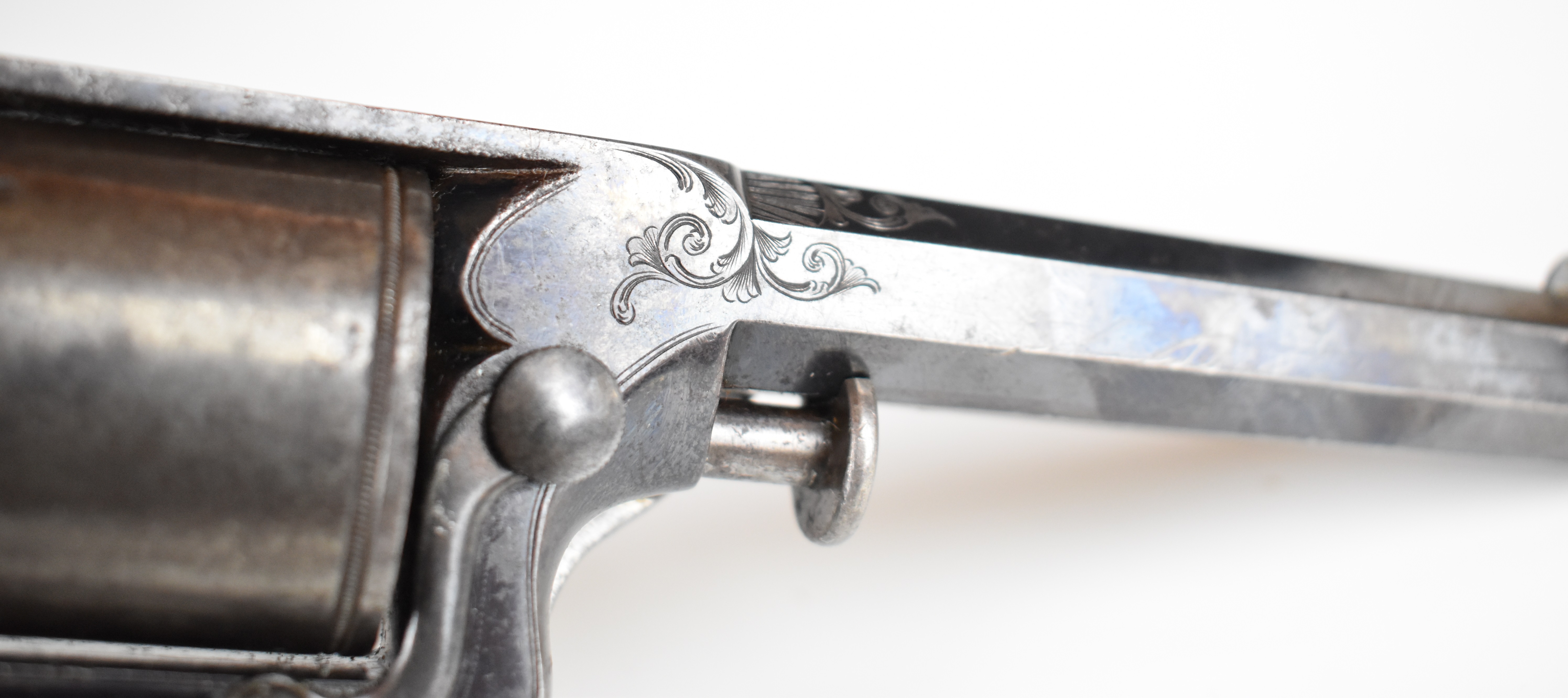 William Tranter's Patent 120 bore five-shot double-action revolver with engraved trigger guard, - Bild 34 aus 38