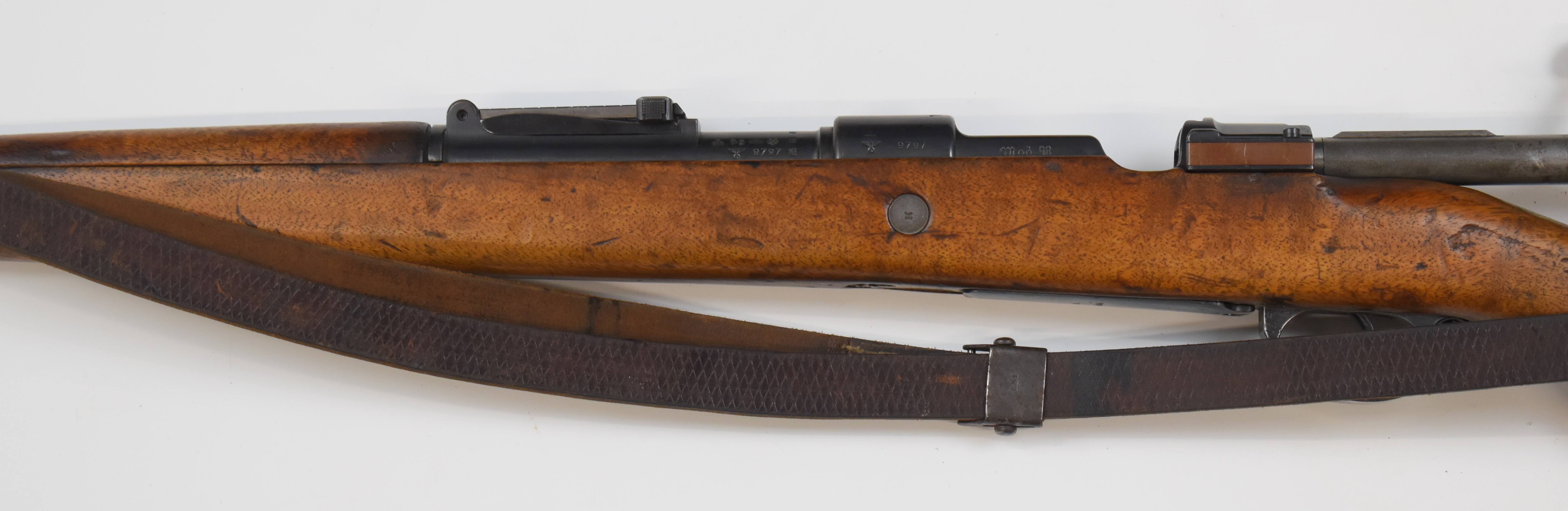 German Mauser Model K98 7.92 bolt-action rifle with receiver stamped '27 1940', adjustable sights, - Image 8 of 9