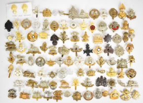 Large collection of approximately 100 British Army Infantry badges including Gloucestershire