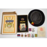 British Army WW2 medal group of four comprising 1939/1945 Star, Italy Star, Defence Medal and War