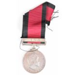 Natal 1906 Medal, naming faint / rubbed to Trp J Jones, Transvaal Mounted Rifles