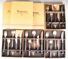 Seven place setting canteen of Denby Regency cutlery, all in original boxes