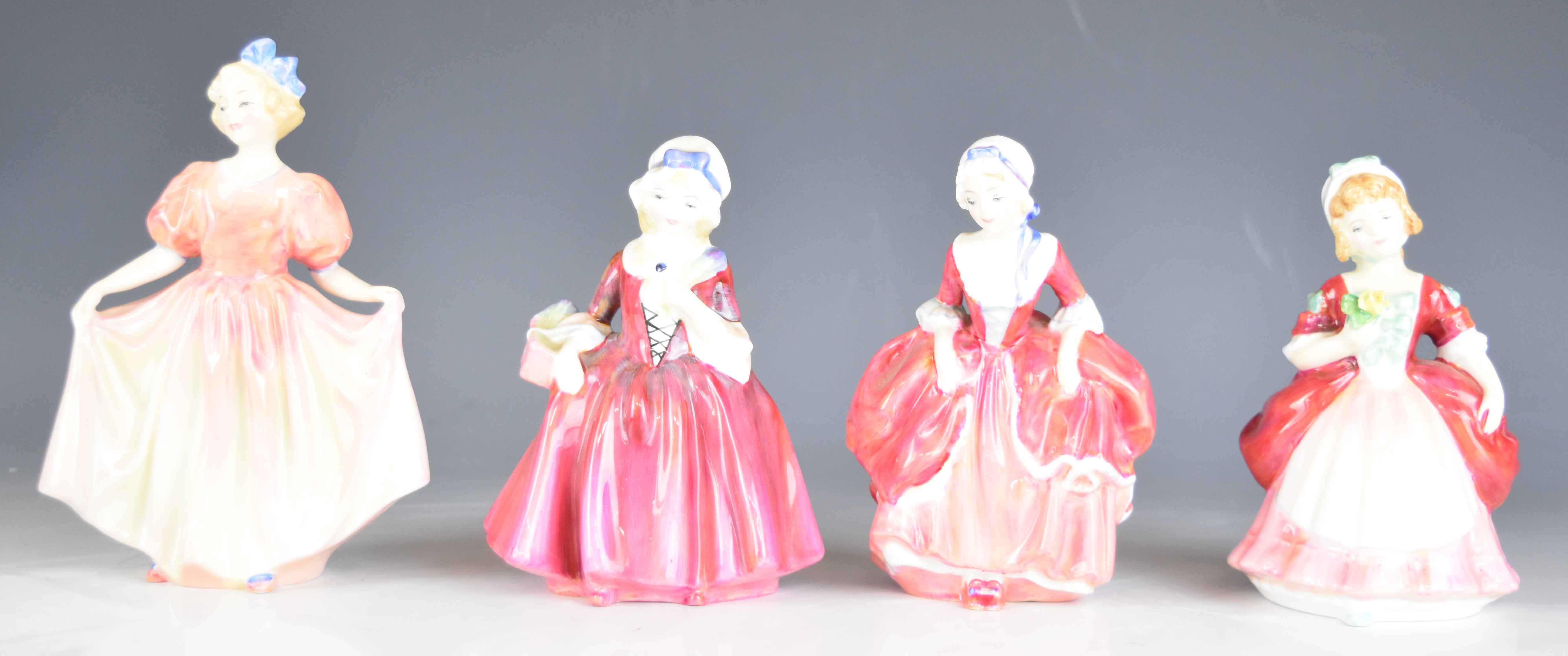 Twenty Royal Doulton figurines including Rose, River Boy, Cissie, Goody Two Shoes, Monica etc, - Image 6 of 14