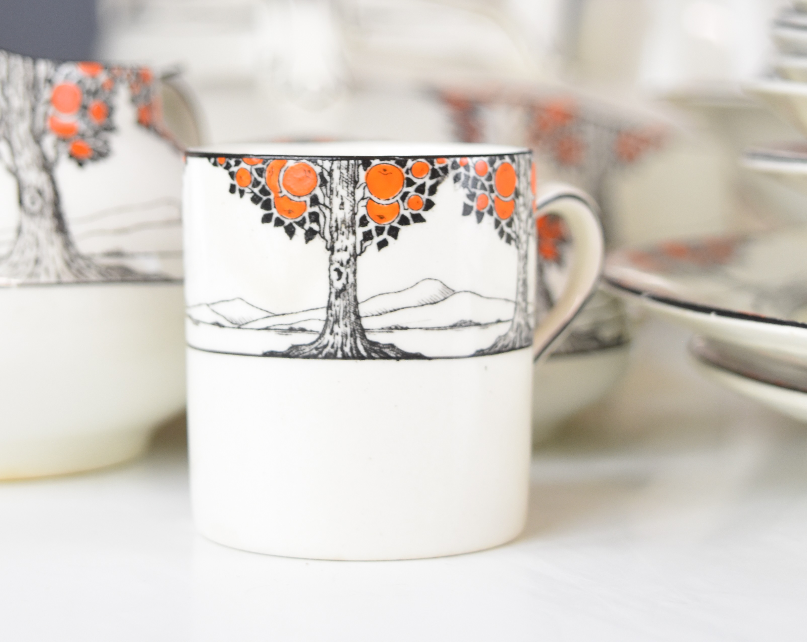 Crown Ducal dinner, tea and decorative ware decorated in the Orange Tree pattern including three tea - Image 2 of 24