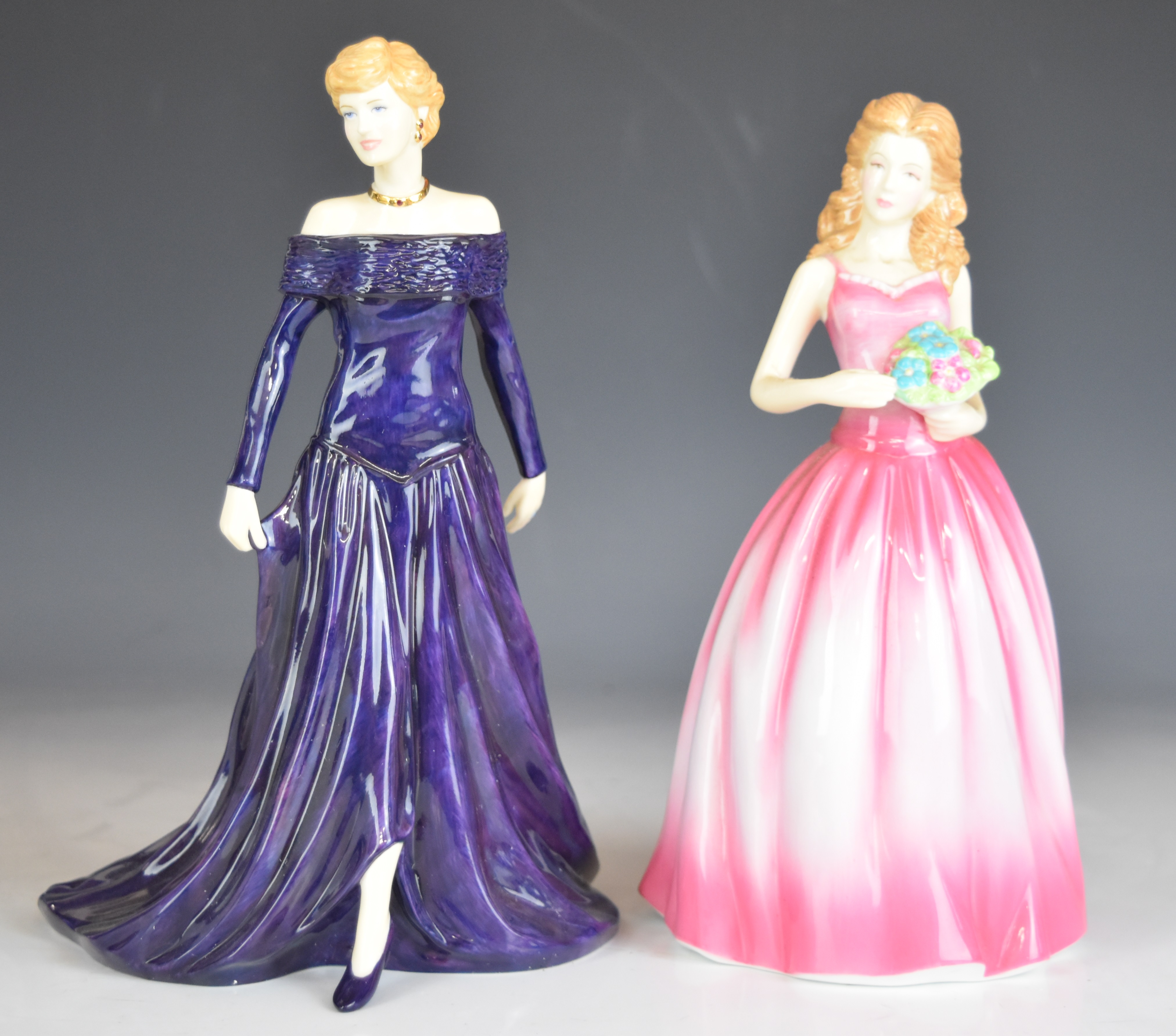 Seven Royal Doulton figurines including Diana Princess of Wales, Sandra, Jessica, Pieces and - Image 13 of 14