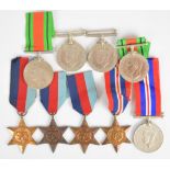 Nine WW2 medals, all named comprising four 1939/1945 Stars to 14204667 Cpl J T Browne Gordon