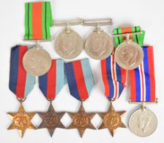 Nine WW2 medals, all named comprising four 1939/1945 Stars to 14204667 Cpl J T Browne Gordon